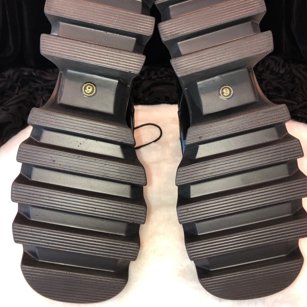Dolls Kill Flower Power Platforms w/zippers - NWT